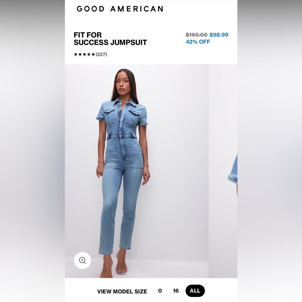 Women's Blue Denim Jumpsuit